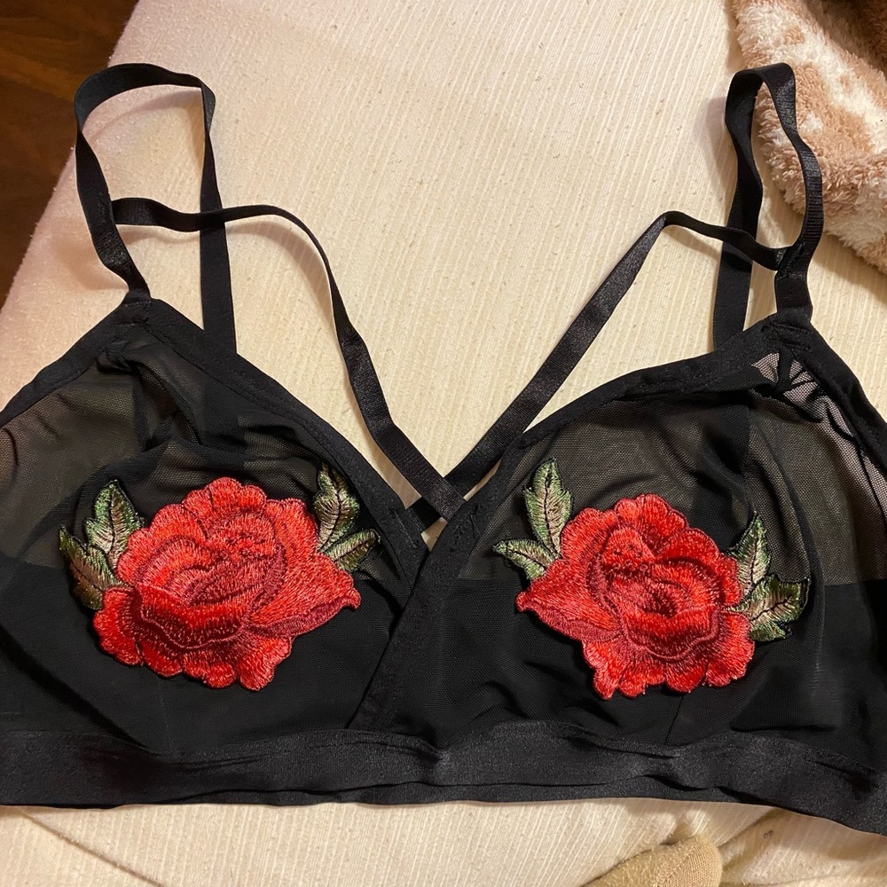 Torrid Strapped Rosette Bralette